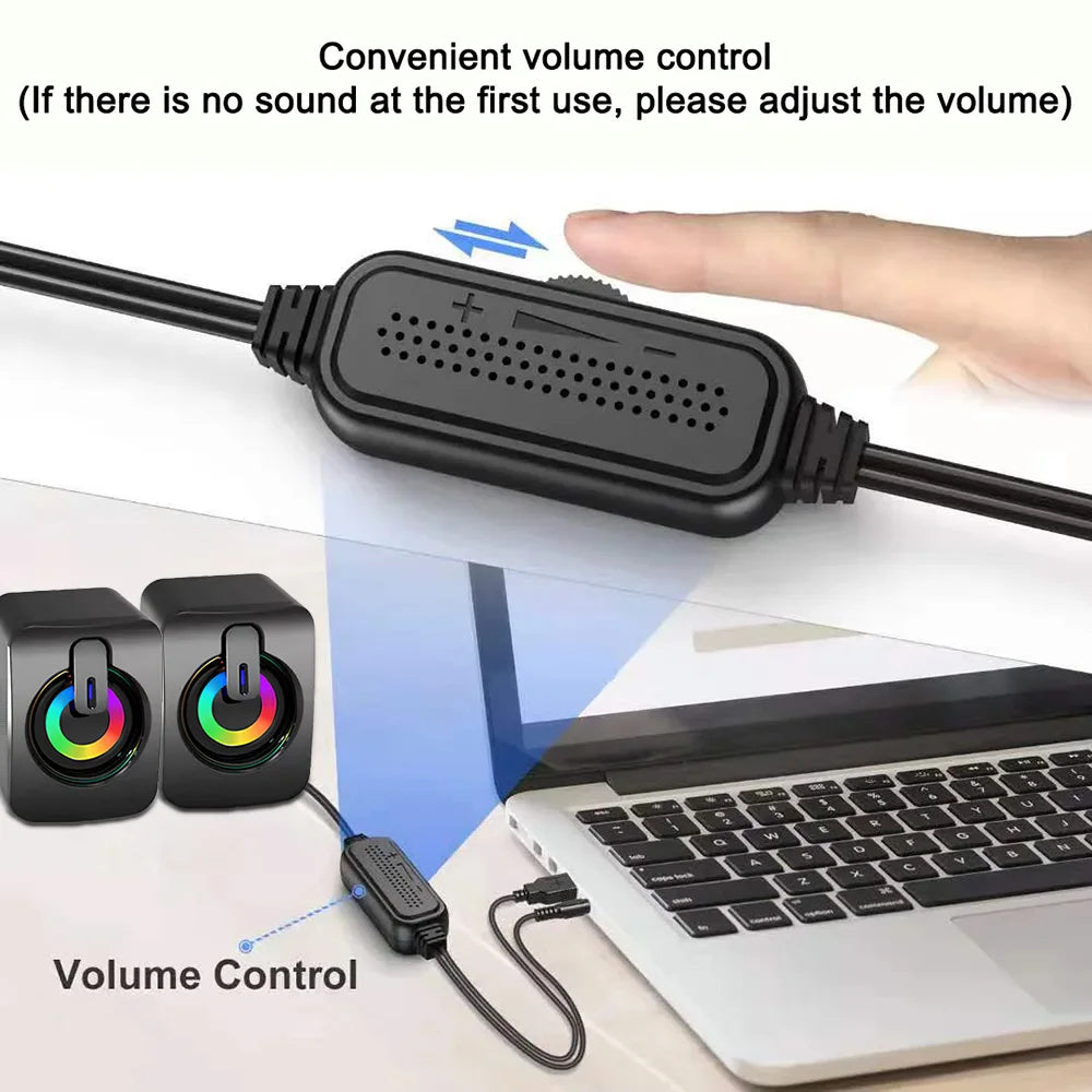 Computer Speaker ā Wireless, Portable, Atmosphere Lighting