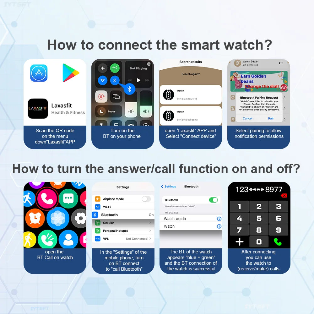 LAXASFIT Smartwatch – Stay Connected in Style