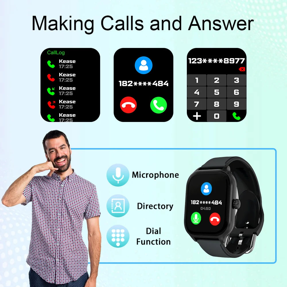 Smartwatch with call functionality.