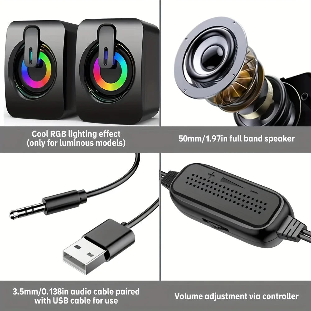 Computer Speaker – Wireless, Portable, Atmosphere Lighting